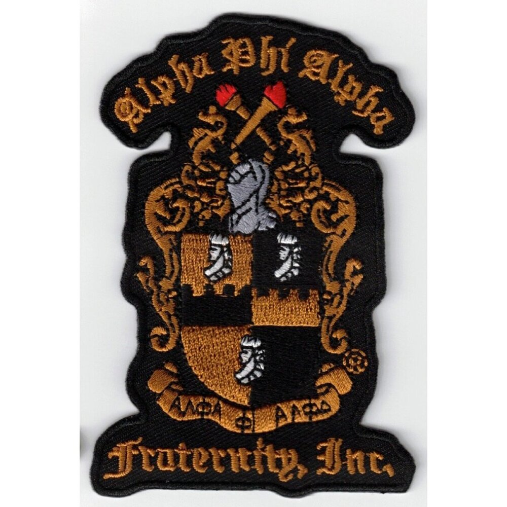 Alpha Phi Alpha Fraternity Inc 4x2.5in Iron / Sew-On Patch